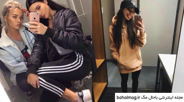  ژست عکس جلو اینه دخترانه