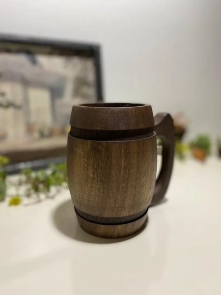 عکس ماگ چوبی