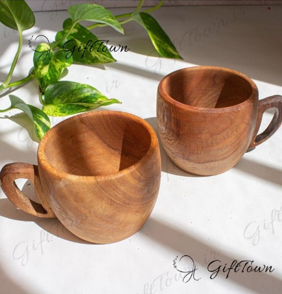 عکس ماگ چوبی