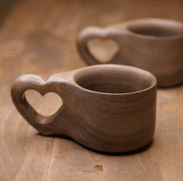 عکس ماگ چوبی
