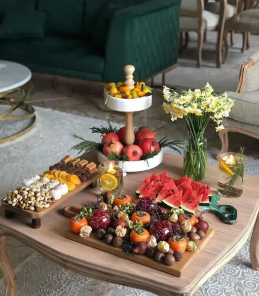  عکس سفره شب یلدا سنتی