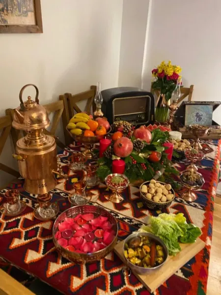  عکس سفره شب یلدا سنتی