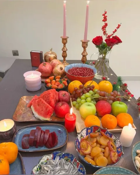  عکس سفره شب یلدا سنتی