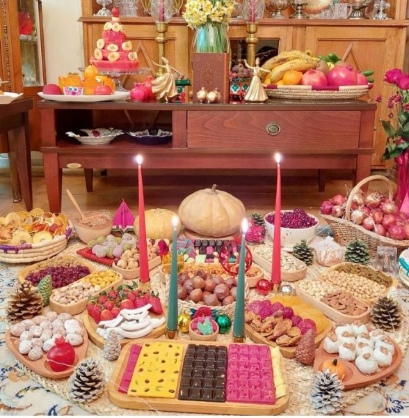  عکس سفره شب یلدا سنتی