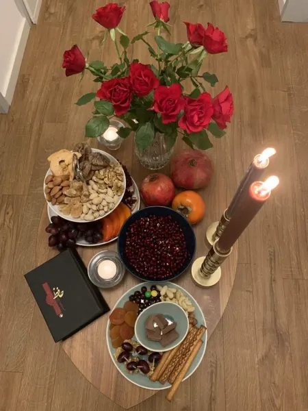  عکس سفره شب یلدا سنتی