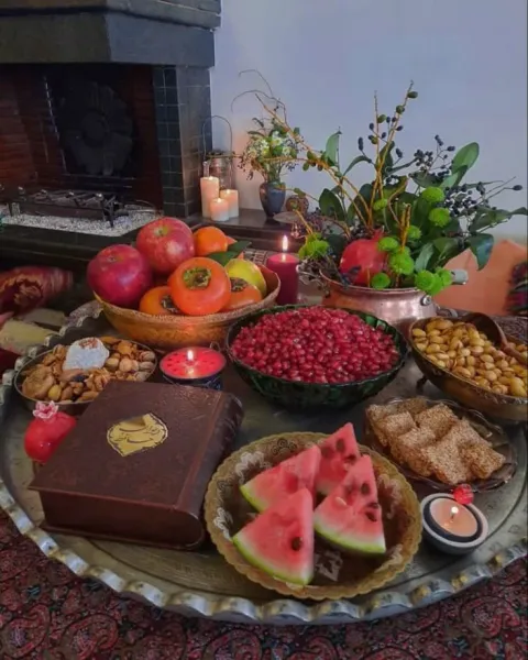  عکس سفره شب یلدا سنتی