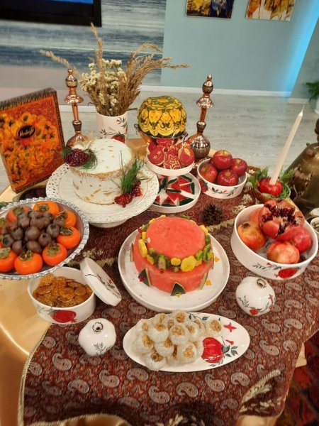  عکس سفره شب یلدا سنتی
