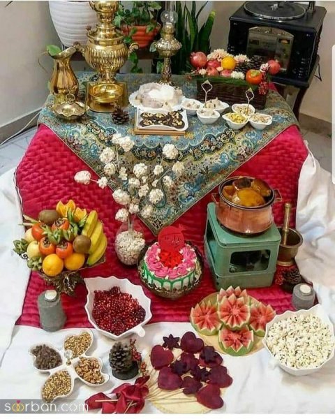 عکس تزیین شب یلدا سنتی