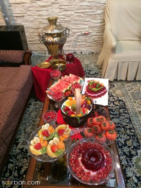  عکس تزیین شب یلدا سنتی