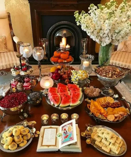 عکس میز یلدا