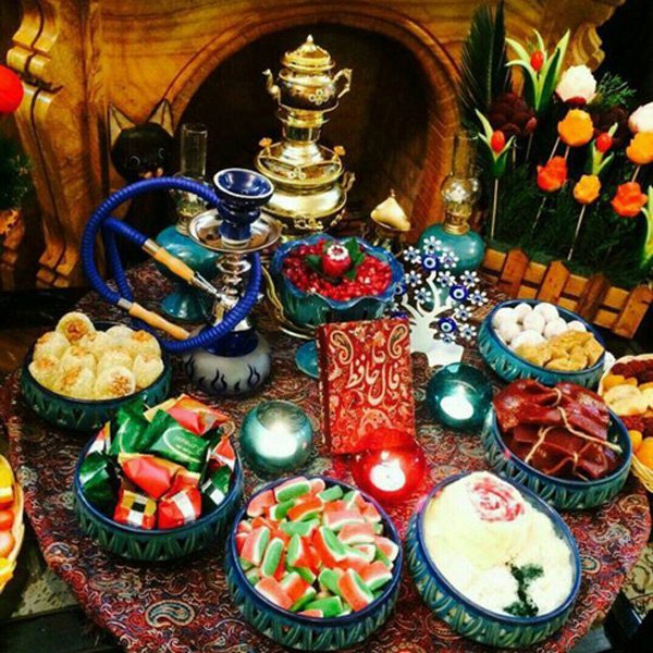  عکس میز یلدا ساده
