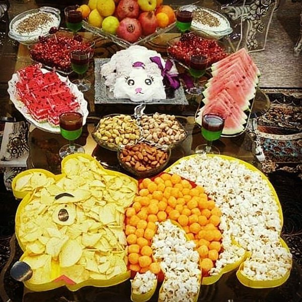  عکس میز یلدا ساده
