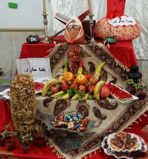  عکس میز یلدا برای مدرسه