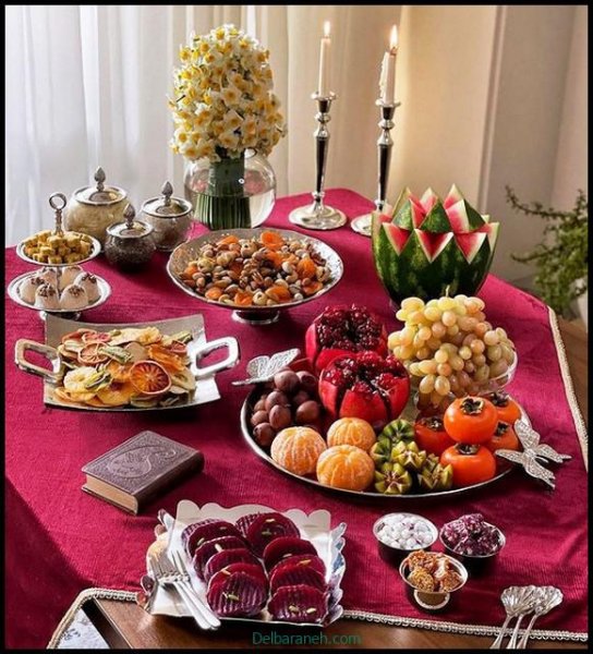  عکس میز یلدا شیک