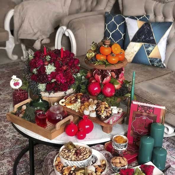  عکس میز چیدن شب یلدا