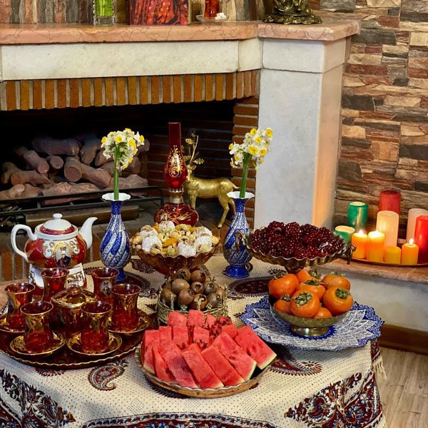  عکس میز شب یلدا لاکچری