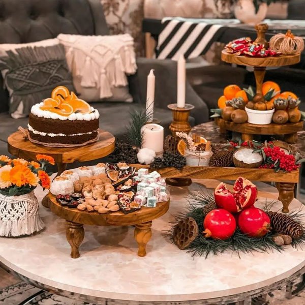  عکس میز شب یلدا لاکچری
