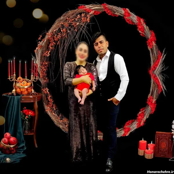  ژست عکس شب یلدا عاشقانه
