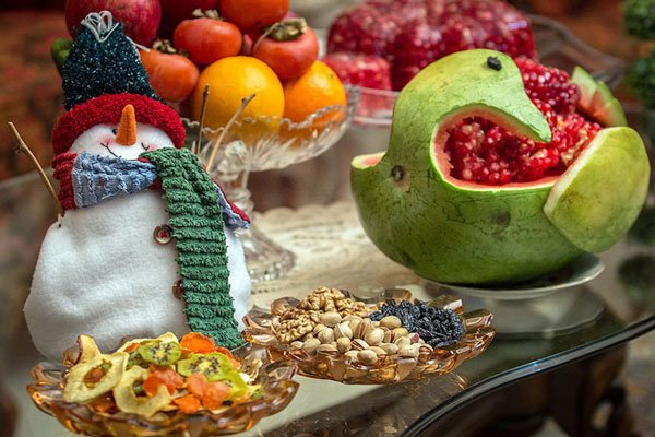  عکس تزیین هندوانه برای یلدا