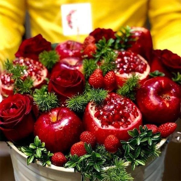  تزیین انار ساده برای مدرسه