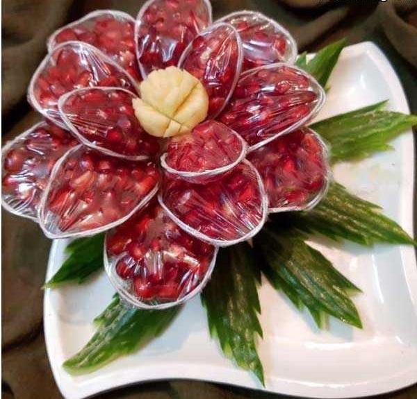  تزیین انار ساده برای مدرسه