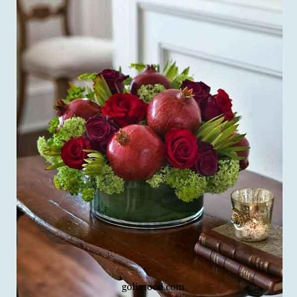  تزیین انار شب یلدا