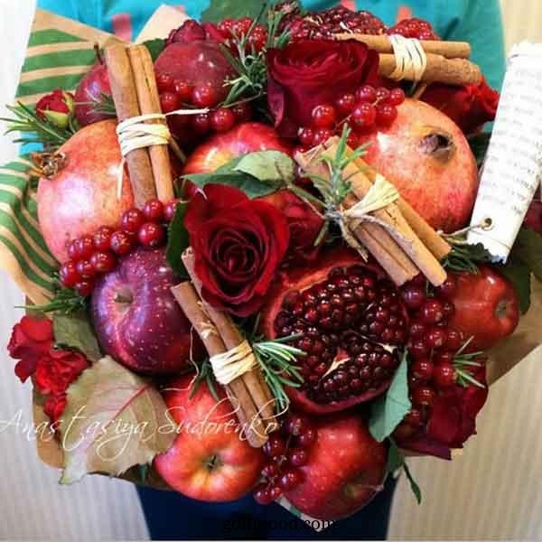  تزیین انار شب یلدا