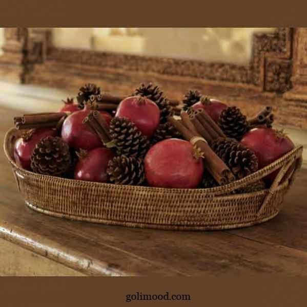  تزیین انار شب یلدا