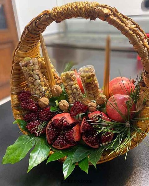  تزیین انار شب یلدا