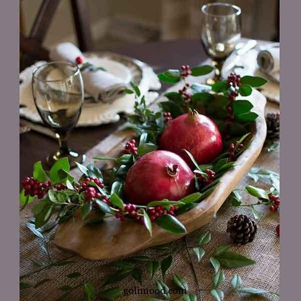  تزیین انار شب یلدا