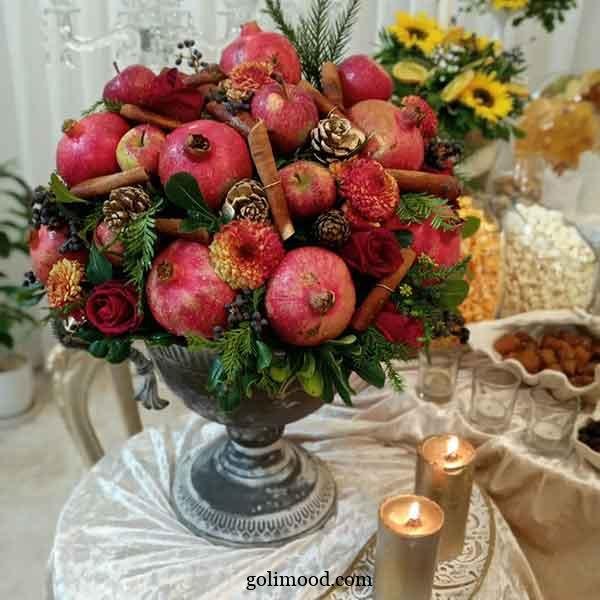  تزیین انار شب یلدا