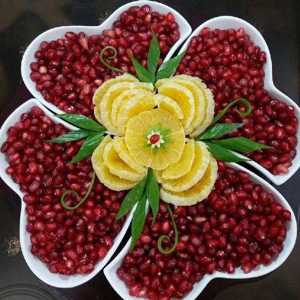  تزیین انار