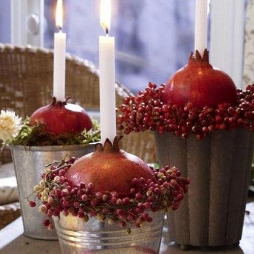  انار تزیین شده برای شب یلدا