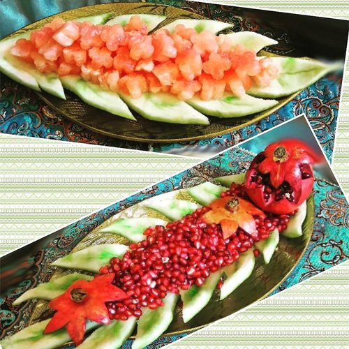  انار تزیین شده برای شب یلدا