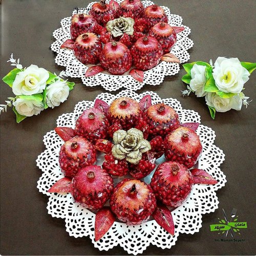  انار تزیین شده برای شب یلدا