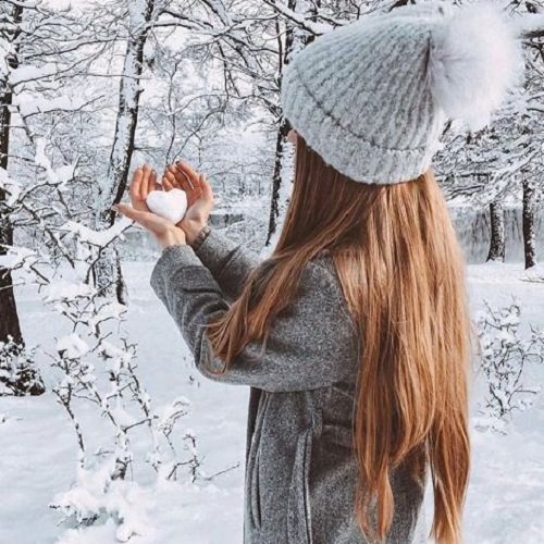  عکس برفی دخترانه