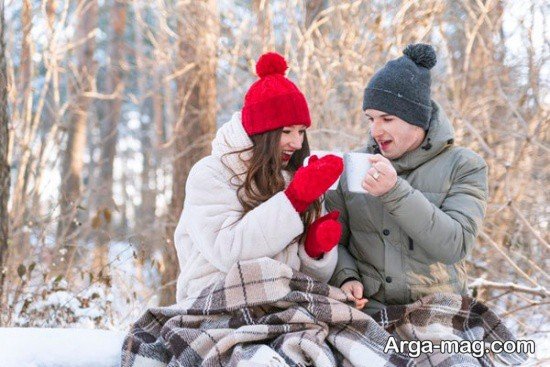  پروفایل برفی عاشقانه