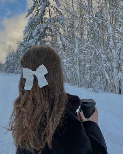  عکس دختر تو برف برا پروفایل