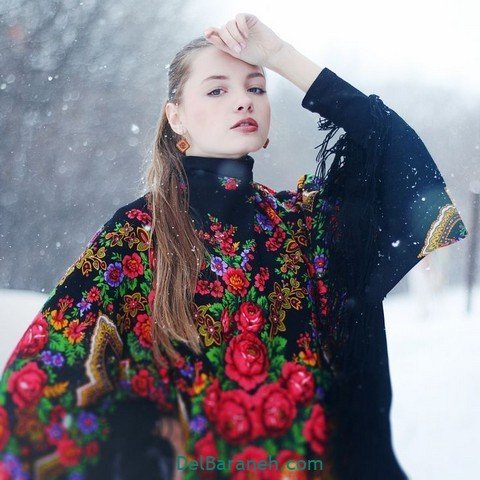  عکس دخـتر ایرانی در برف برای پروفایـل