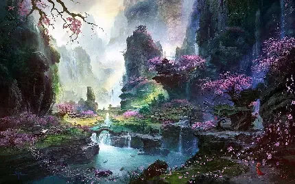  عکس درخت بهاری با شکوفه