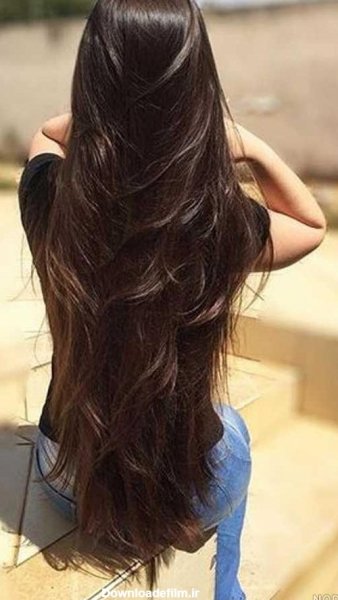  عکس دختر مو بلند برای پروفایل طبیعی