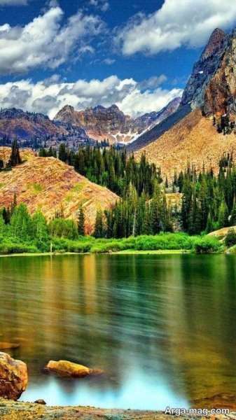  عکس منظره زیبا کوهی