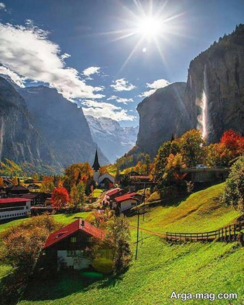  عکس منظره زیبا کوهی