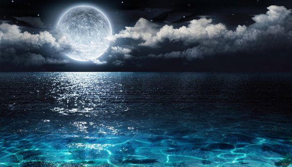  عکس دریا در شب برای پروفایل