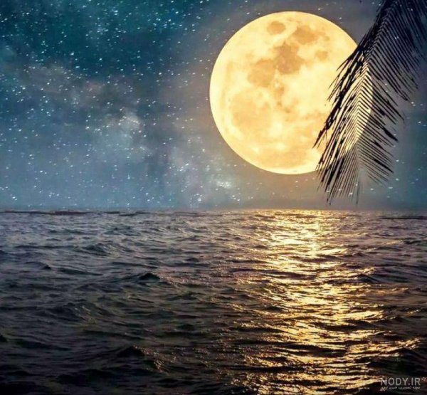  عکس دریا در شب برای پروفایل