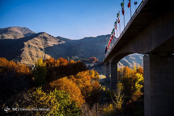  عکس جاده چالوس در پاییز