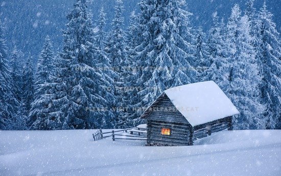  منظره زیبای برفی