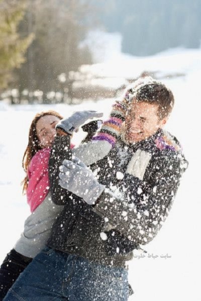  عکس رمانتیک برفی