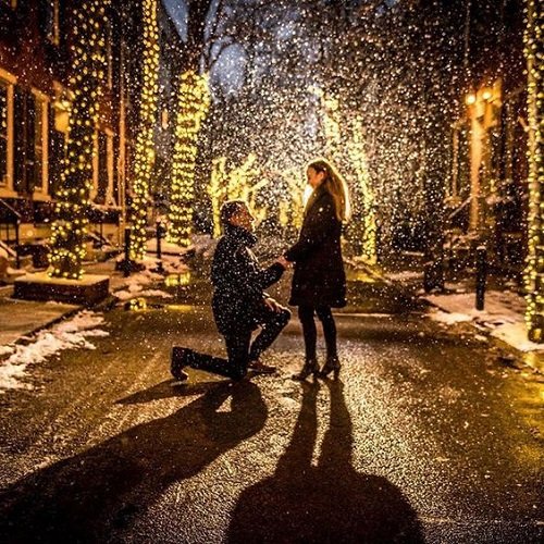  عکس عاشقانه زمستانی دو نفره