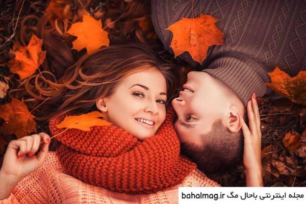  عکس دو نفره پاییزی